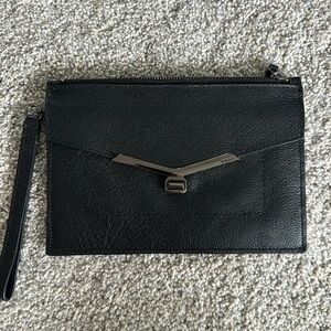 Botkier Black Pebbled leather clutch